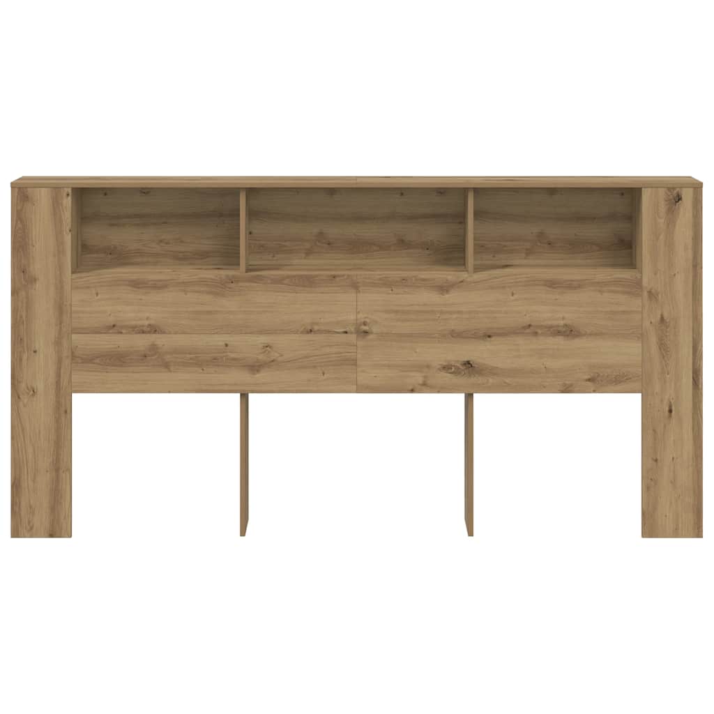 sengegavl med opbevaring 200x18,5x102,5 cm konstrueret træ