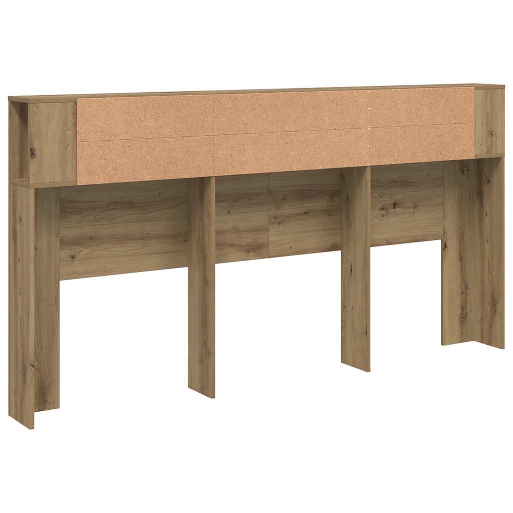 sengegavl med opbevaring 200x18,5x102,5 cm konstrueret træ