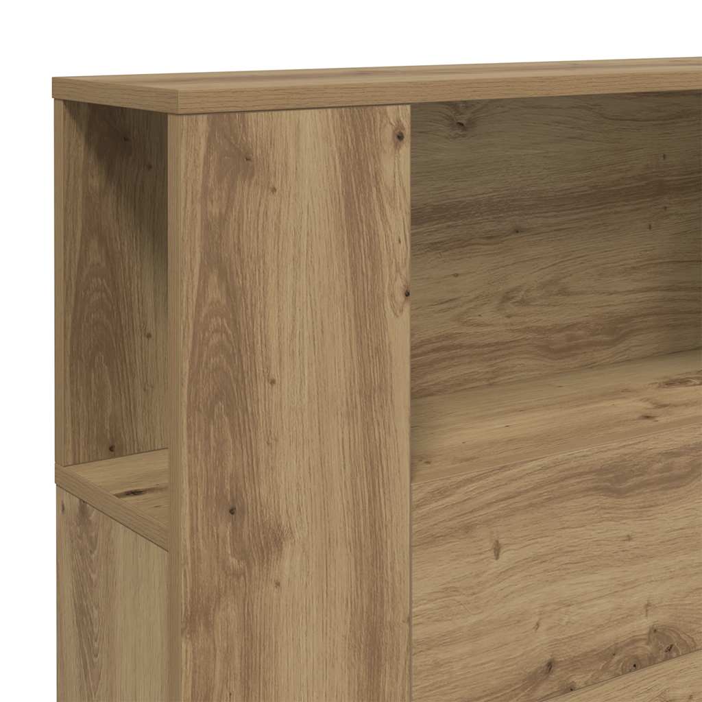 sengegavl med opbevaring 200x18,5x102,5 cm konstrueret træ