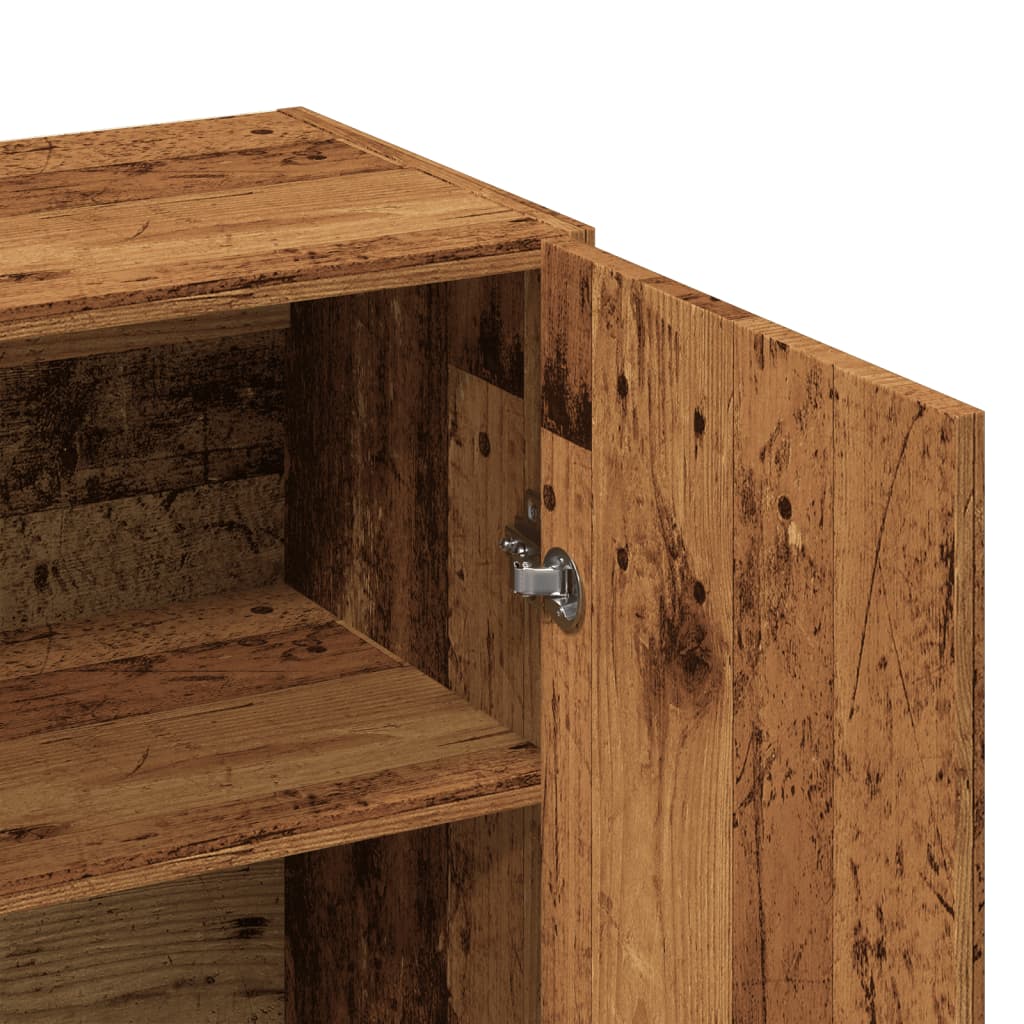 skab 70x34x90 cm konstrueret træ antikt træ