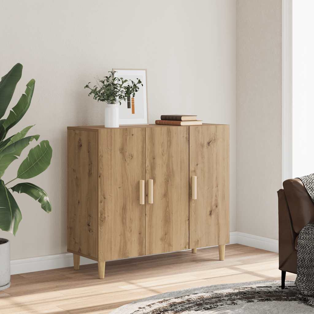skab 90x34x80 cm konstrueret træ kunsteg