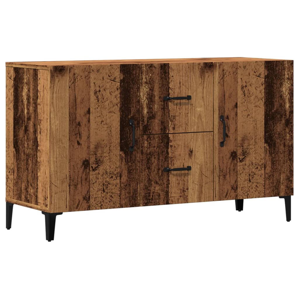 skænk 100x36x60 cm konstrueret træ gammelt træ-look