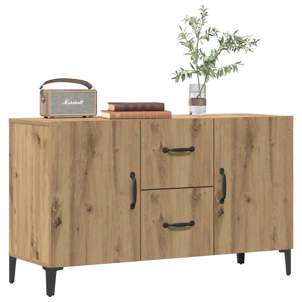 skænk 100x36x60 cm konstrueret træ kunsteg