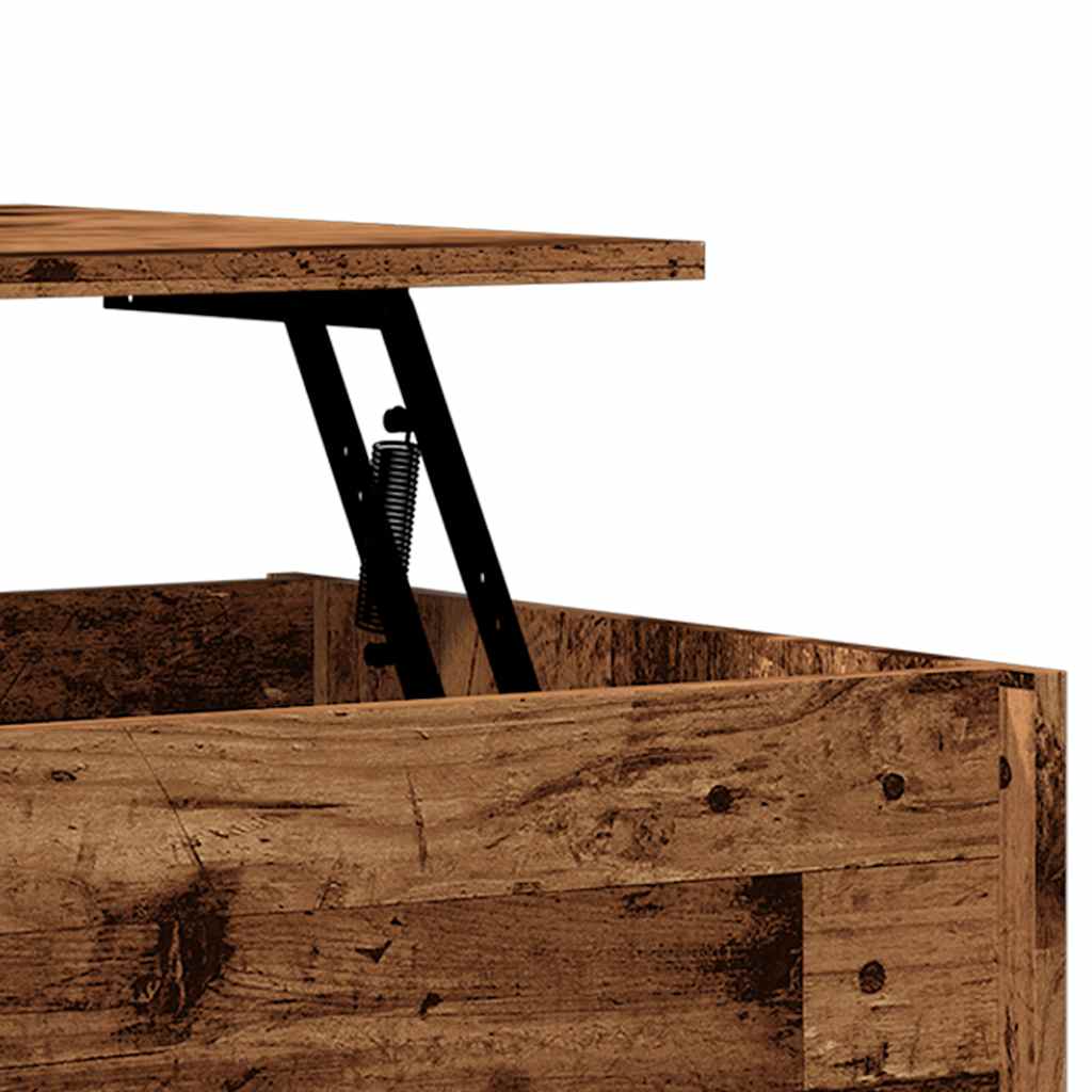 sofabord 80x50,5x41,5 cm konstrueret træ antikt træ