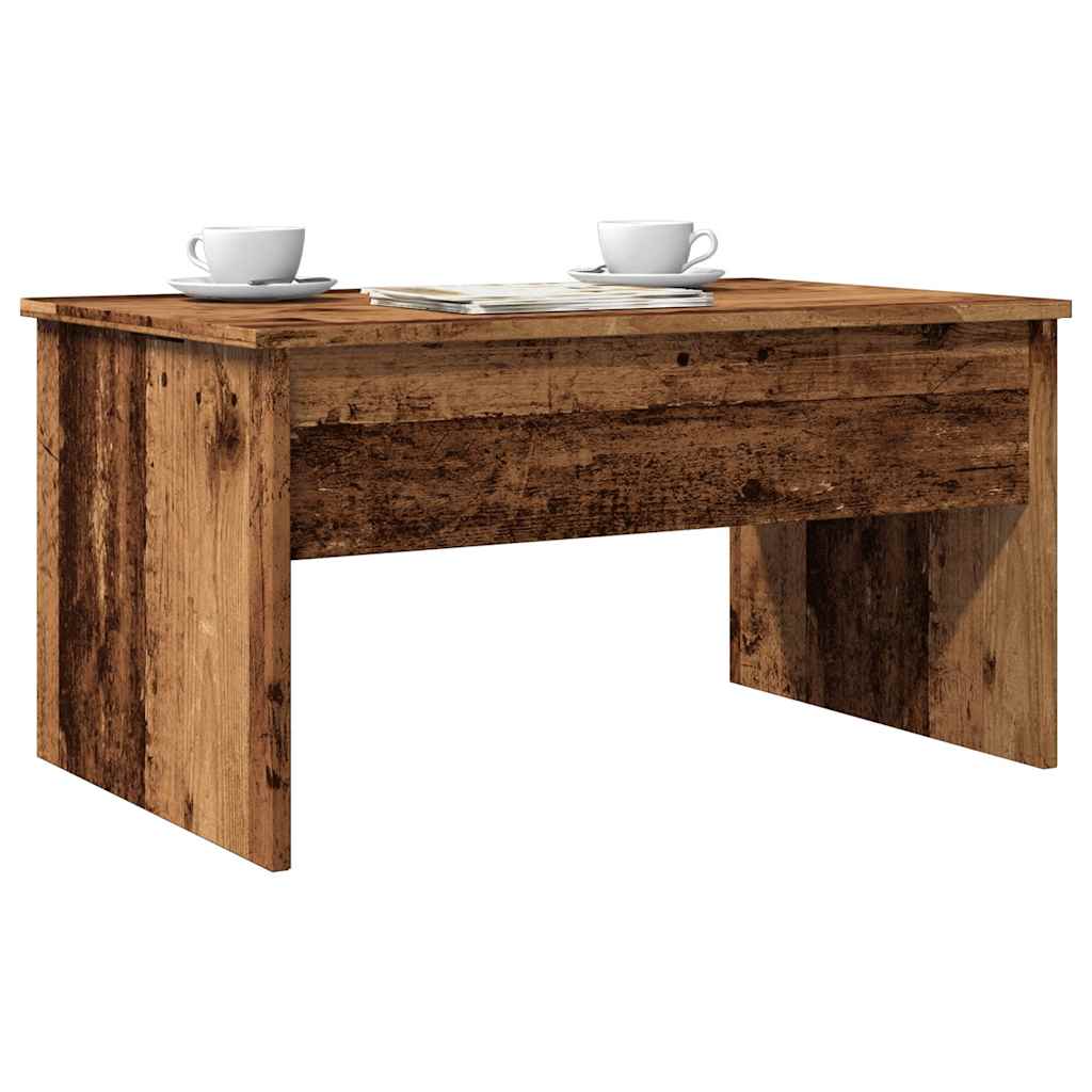 sofabord 80x50,5x41,5 cm konstrueret træ antikt træ