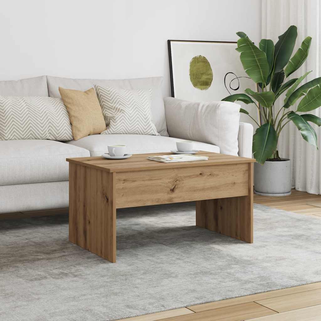 sofabord 80x50,5x41,5 cm konstrueret træ kunsteg
