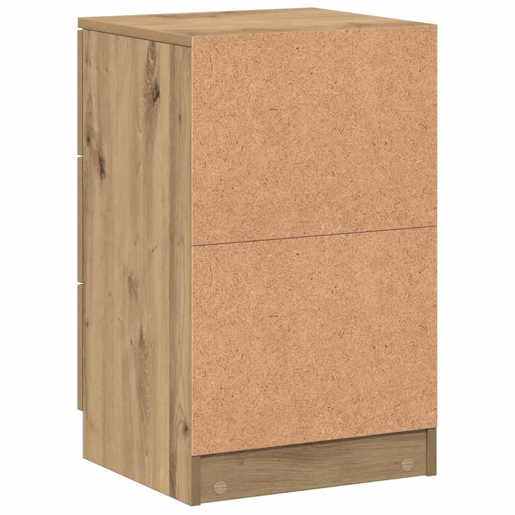 sengebord 40x36x65 cm konstrueret træ kunsteg