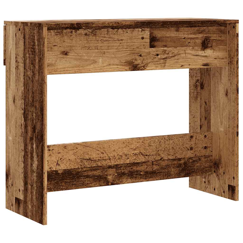 konsolbord 90x36x75 cm konstrueret træ gammelt trælook