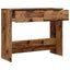 konsolbord 90x36x75 cm konstrueret træ gammelt trælook
