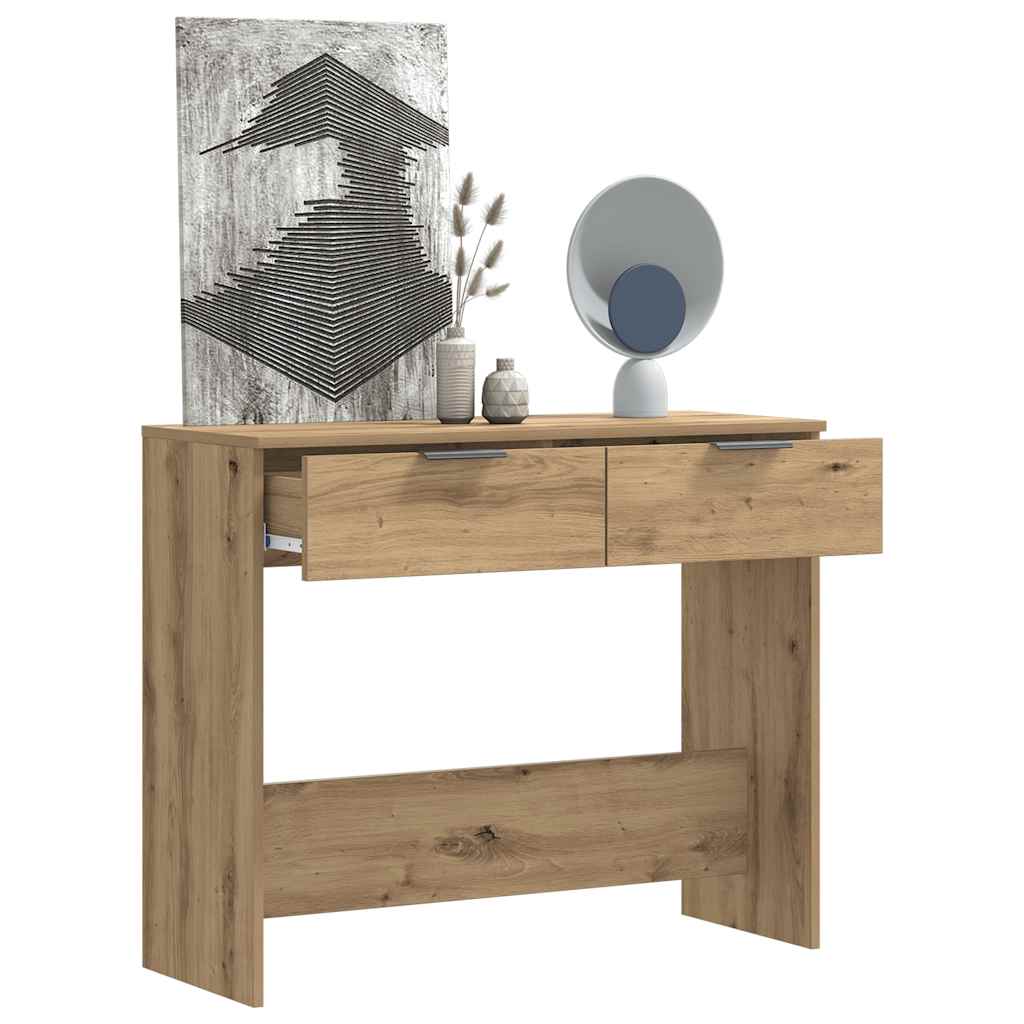 konsolbord 90x36x75 cm konstrueret træ kunsteg