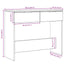 konsolbord 90x36x75 cm konstrueret træ kunsteg