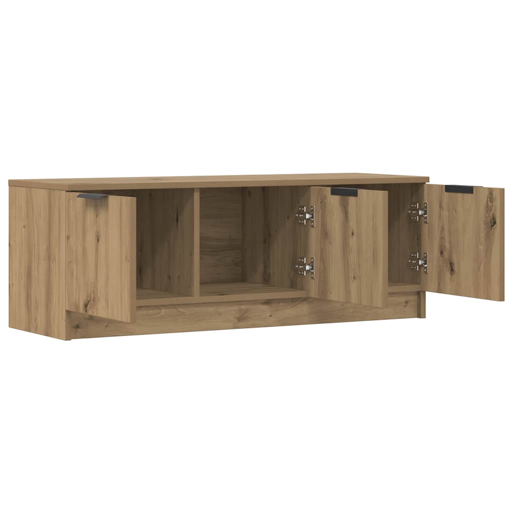 tv-bord 102x35x36,5 cm konstrueret træ kunsteg