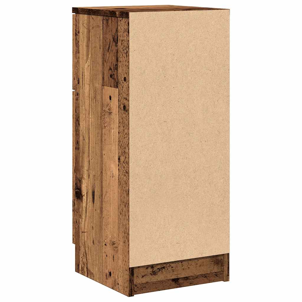 skænk 30x30x70 cm konstrueret træ antikt træ