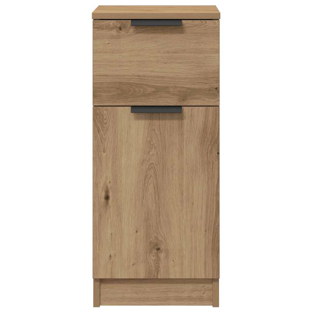 skænk 30x30x70 cm konstrueret træ kunsteg