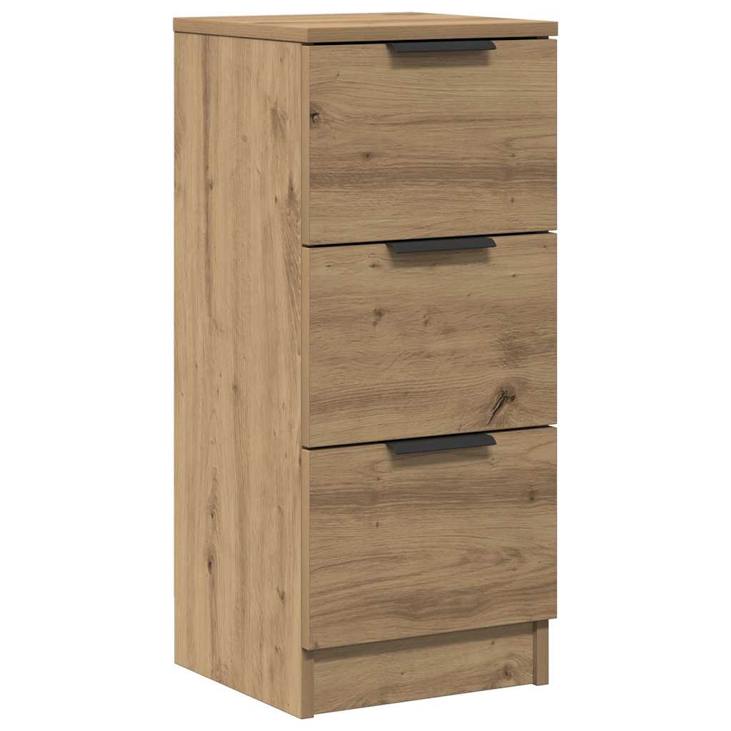 skænk 30x30x70 cm konstrueret træ kunsteg