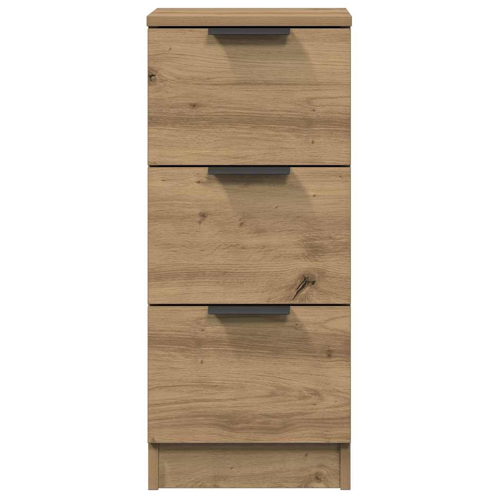skænk 30x30x70 cm konstrueret træ kunsteg