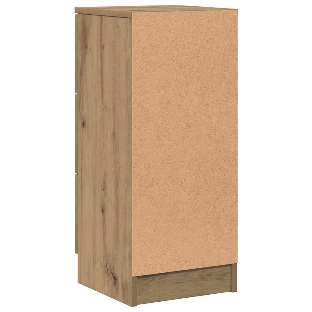 skænke 2 stk. 30x30x70 cm konstrueret træ kunsteg