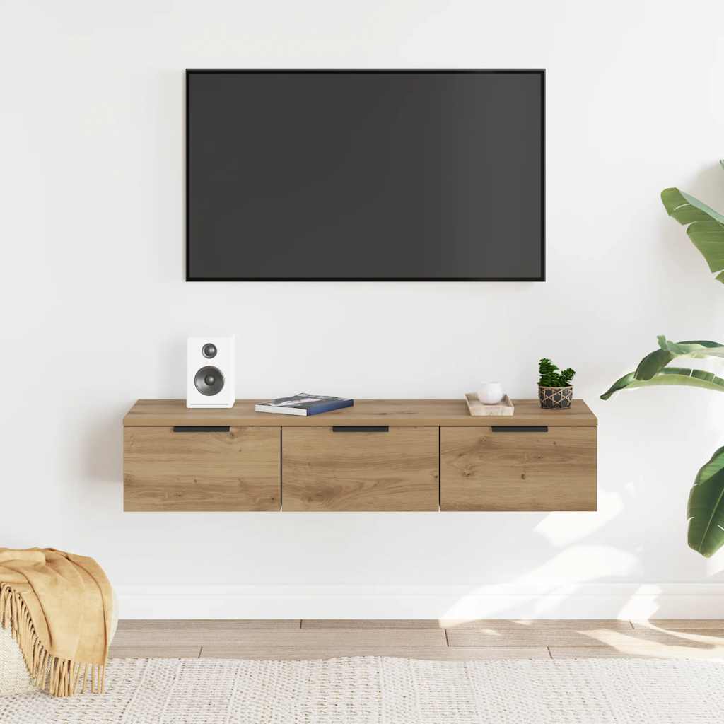 vægskab 102x30x20 cm konstrueret træ kunsteg