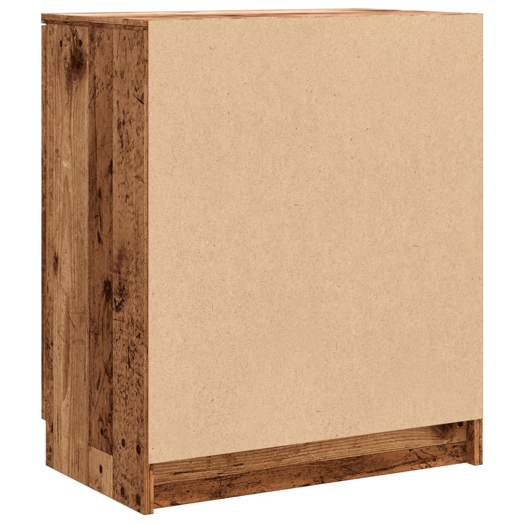 skoreol 59x35x70 cm konstrueret træ gammelt træ-look