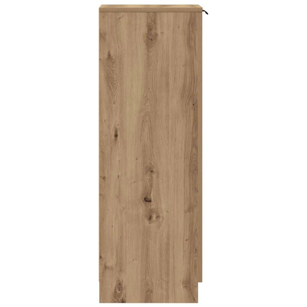 skoskab 29,5x35x100,5 cm konstrueret træ kunsteg