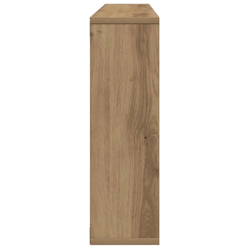 vægreol håndlavet eg 85x16x52,5 cm konstrueret træ