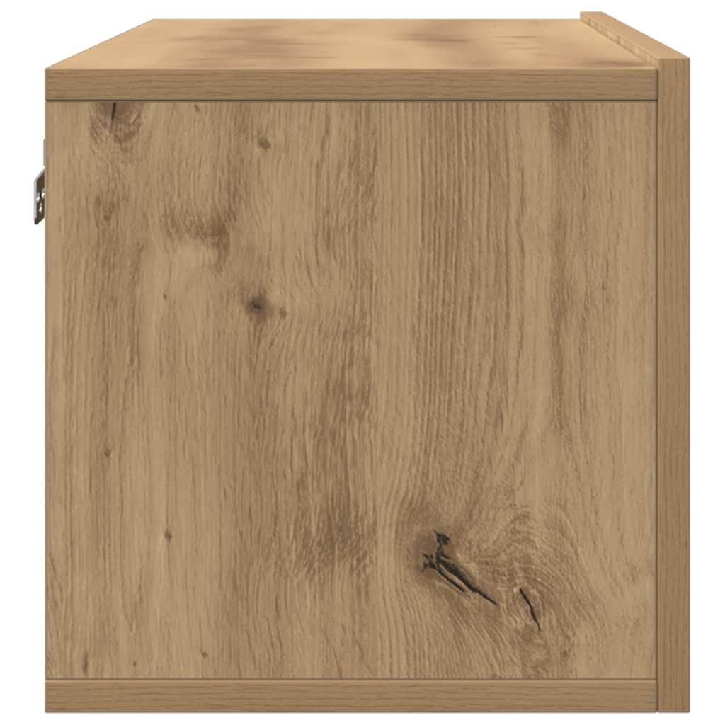 væghængte tv-borde 2 stk. 100x30x30 cm egetræsfarve