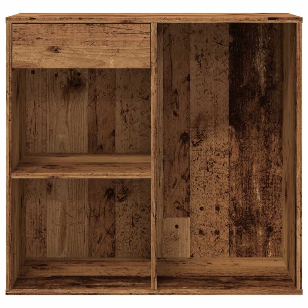 kosmetikskab 80x40x75 cm konstrueret træ gammelt træ-look