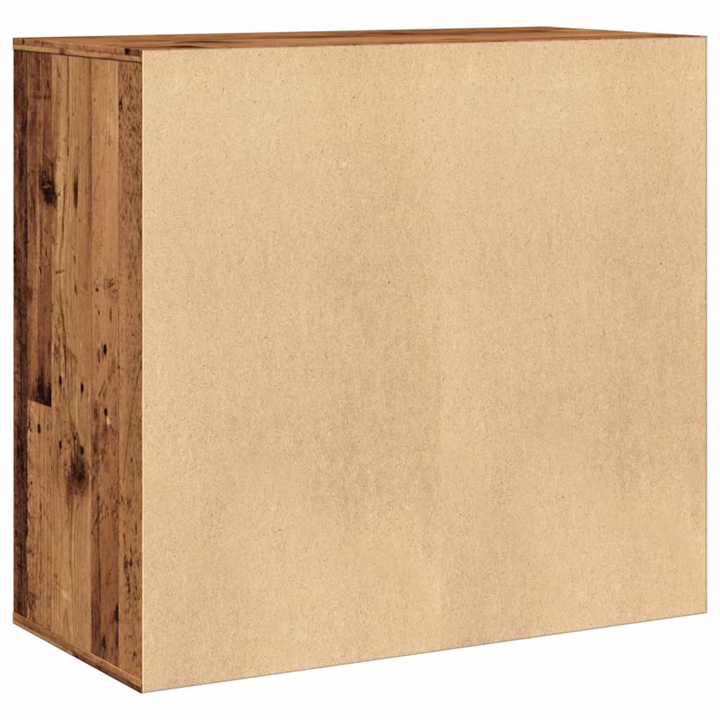 kosmetikskab 80x40x75 cm konstrueret træ gammelt træ-look