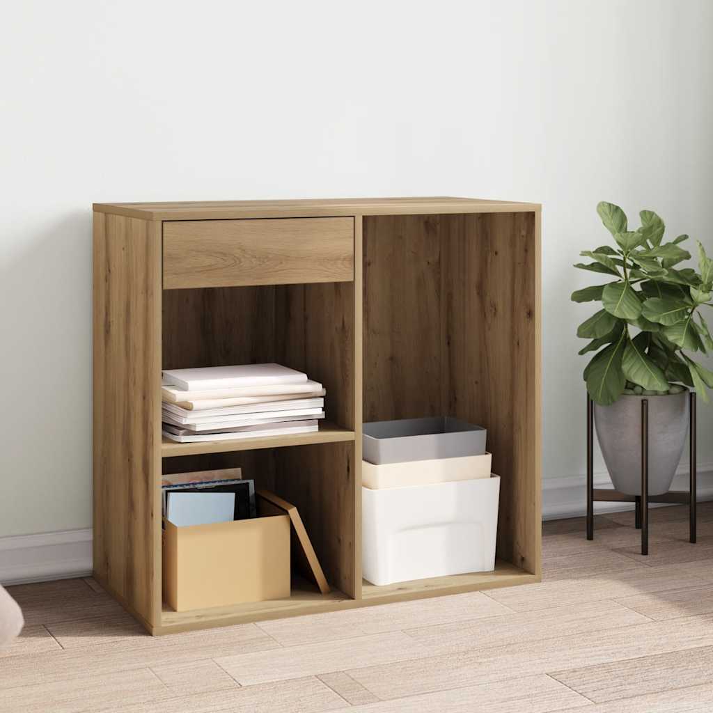 badeværelsesskab 80x40x75 cm konstrueret træ kunsteg