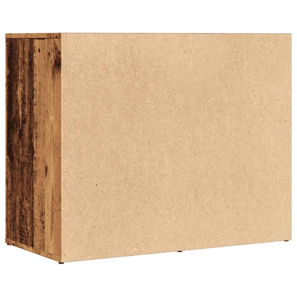 skab 80x40x65 cm konstrueret træ gammelt træ-look