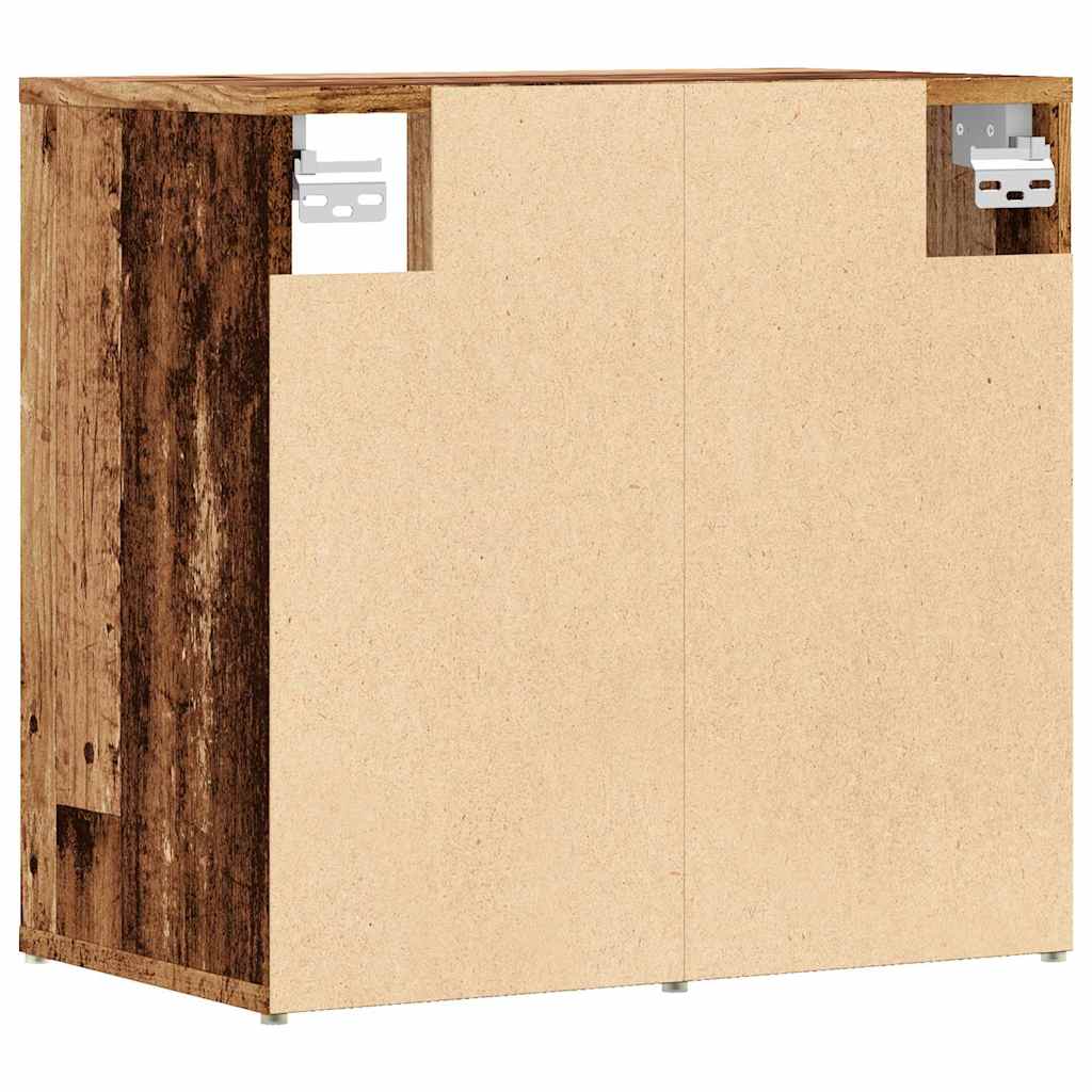 skoskabe 2 stk. 52x30x50 cm antikt træ