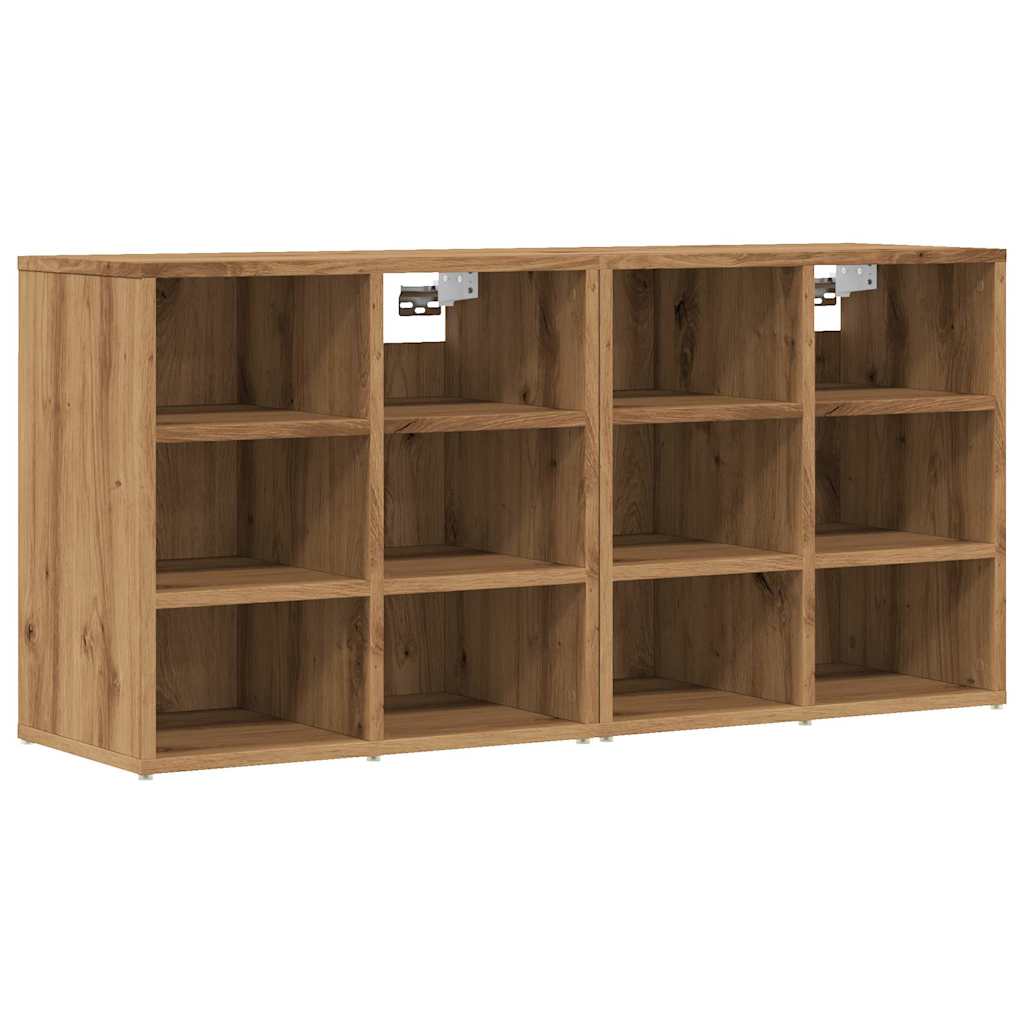 skoskabe 2 stk. 52x30x50 cm antikt træ