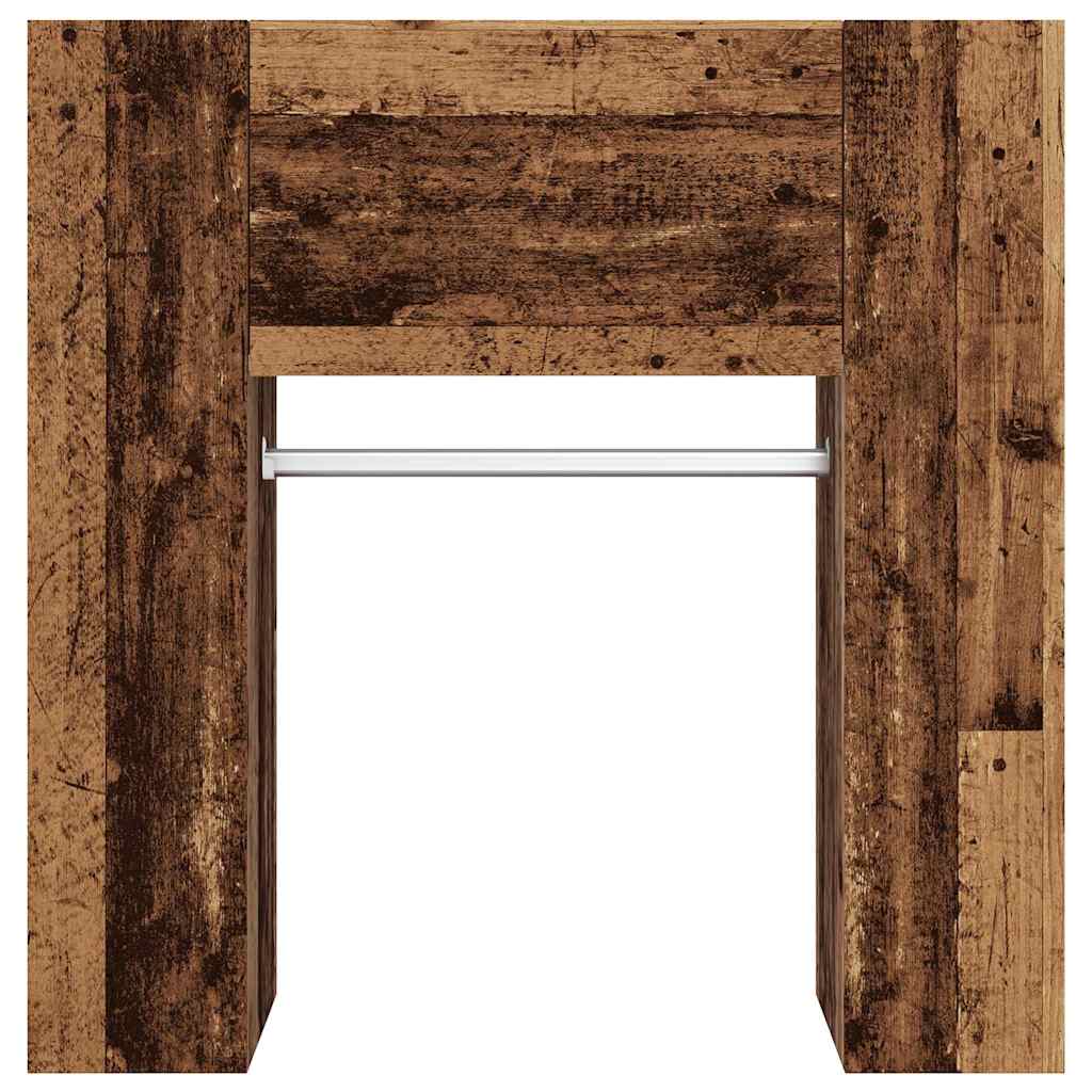 entrémøbel 97,5x37x99 cm konstrueret træ antikt træ