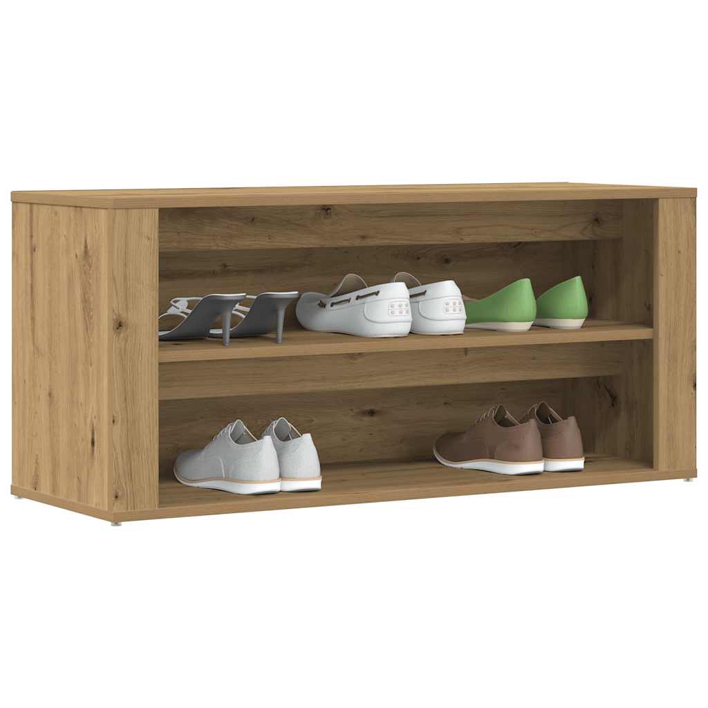 skobænk 100x35x45 cm konstrueret træ kunsteg