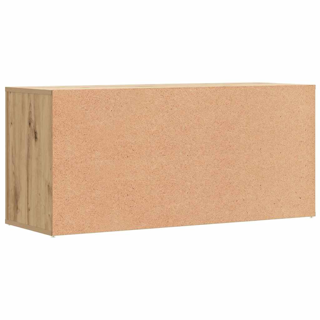 skobænk 100x35x45 cm konstrueret træ kunsteg