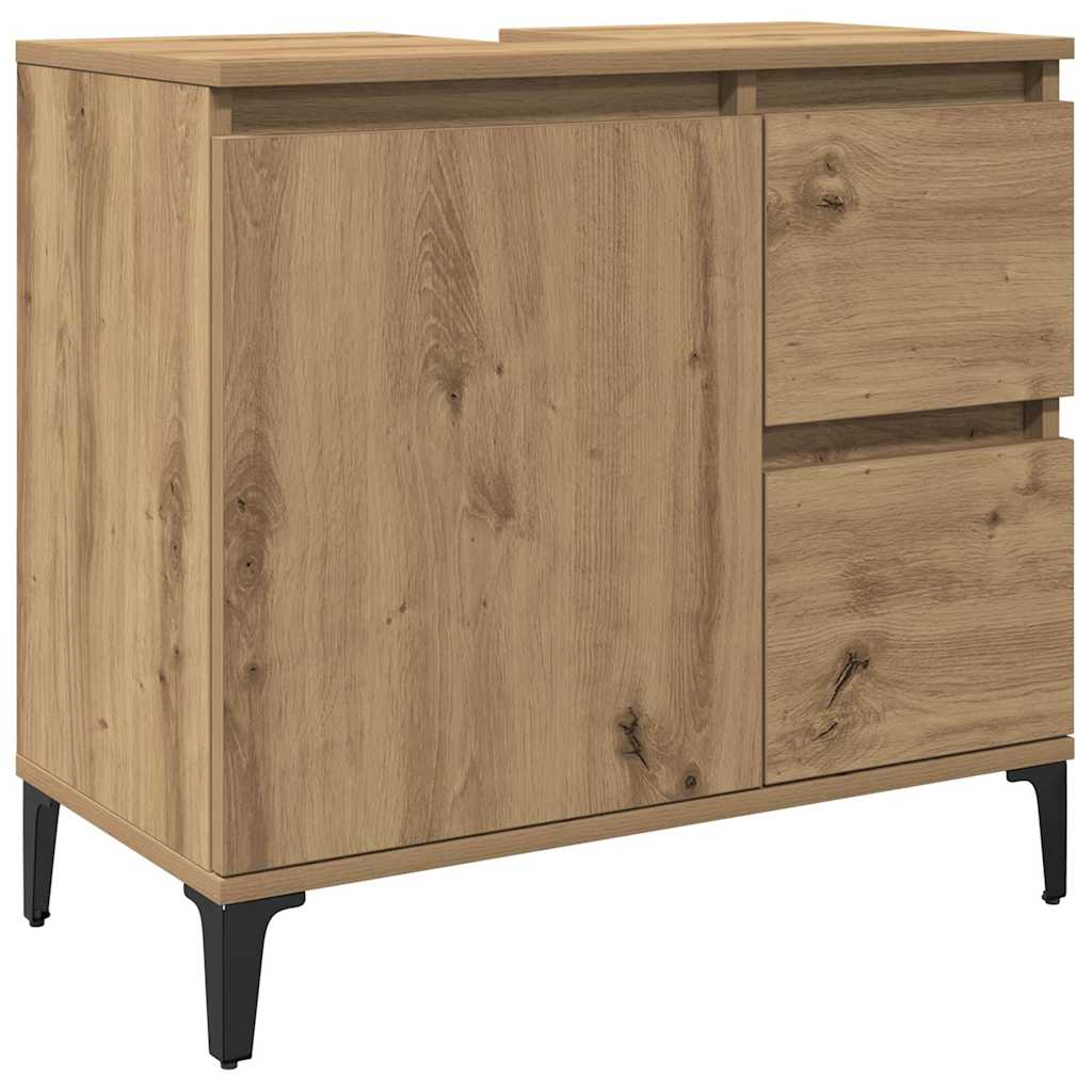 underskab til vask 65x33x60 cm konstrueret træ kunsteg