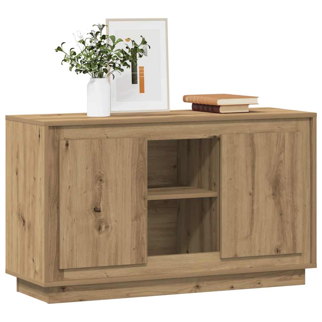 skænk 102x35x60 cm konstrueret træ kunsteg