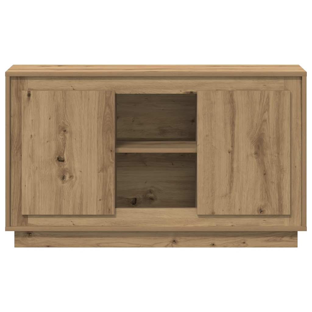skænk 102x35x60 cm konstrueret træ kunsteg
