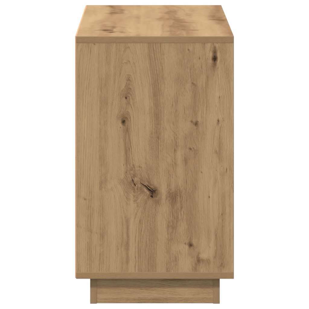 skænk håndlavet eg 102x35x55 cm konstrueret træ