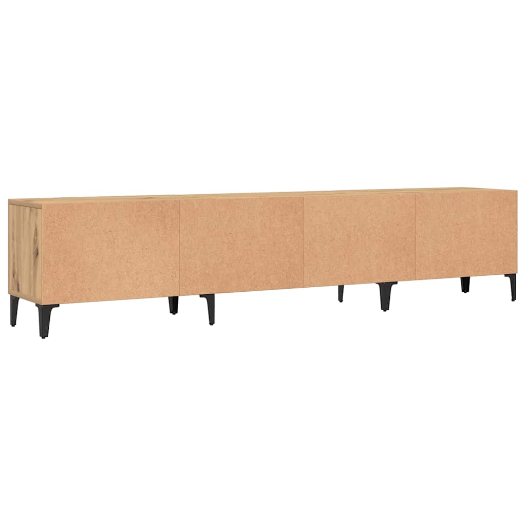 tv-bord 180x31,5x40 cm konstrueret træ gammelt trælook