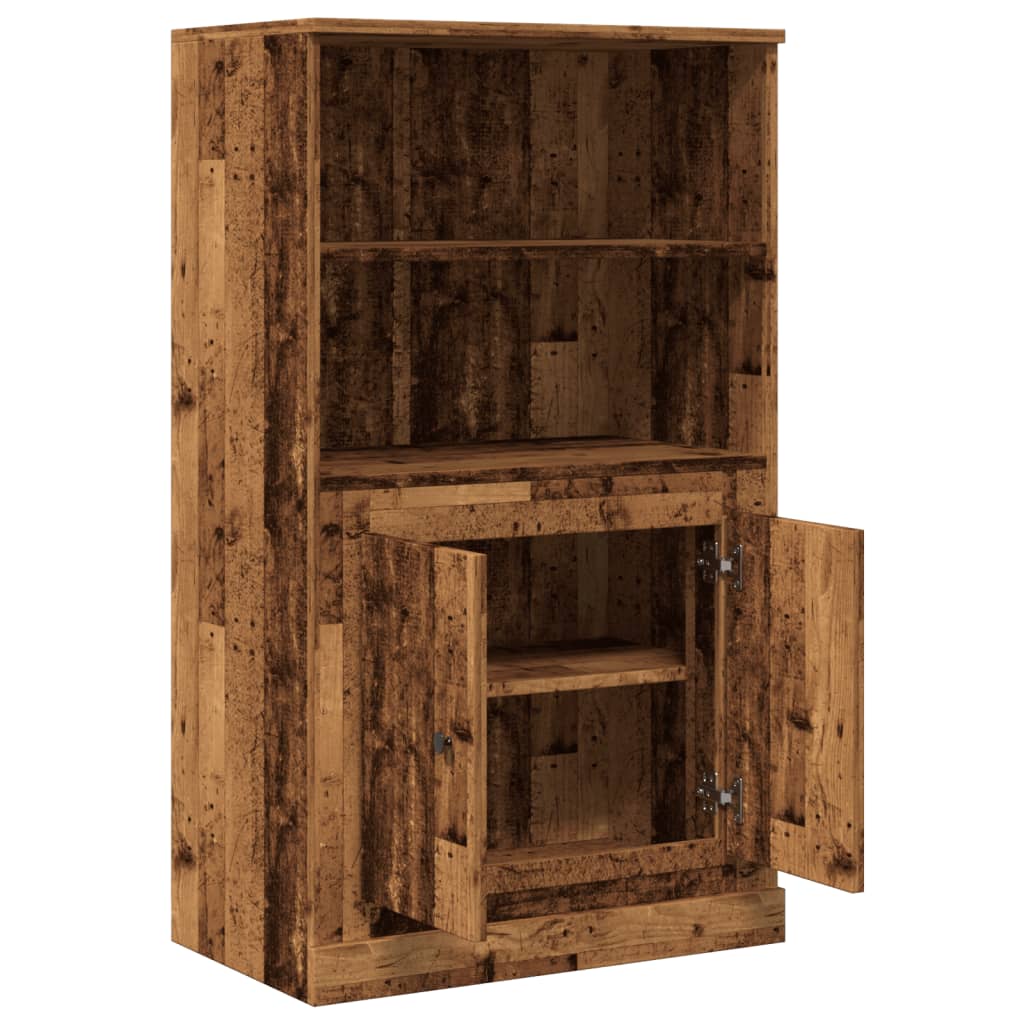 skænk 60x35,5x103,5 cm konstrueret træ gammelt træ-look
