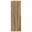 skænk 60x35,5x103,5 cm konstrueret træ egetræsfarve
