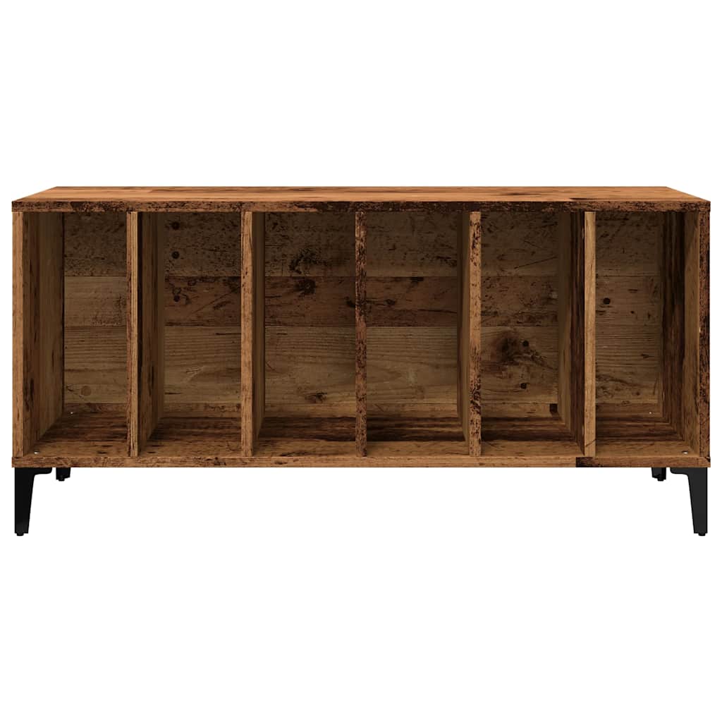 vinylskab 100x38x48 cm konstrueret træ antikt trælook