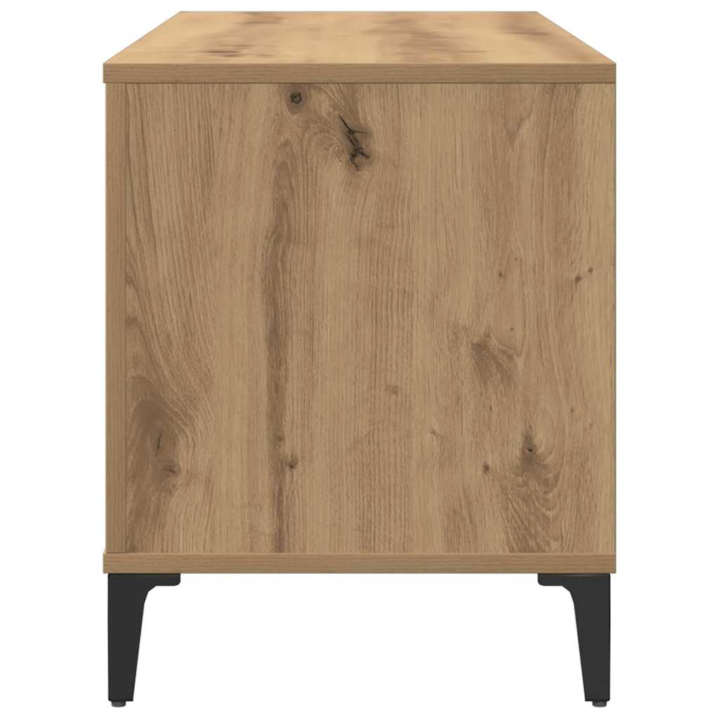 vinylskab 100x38x48 cm konstrueret træ kunsteg