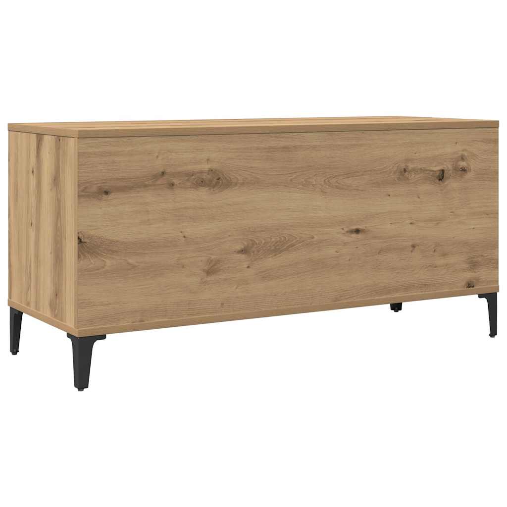 vinylskab 100x38x48 cm konstrueret træ kunsteg