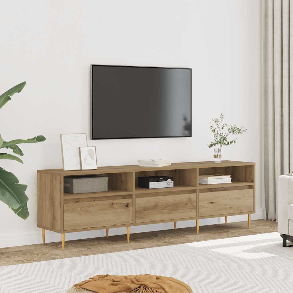 tv-bord 150x30x44,5 cm konstrueret træ kunsteg