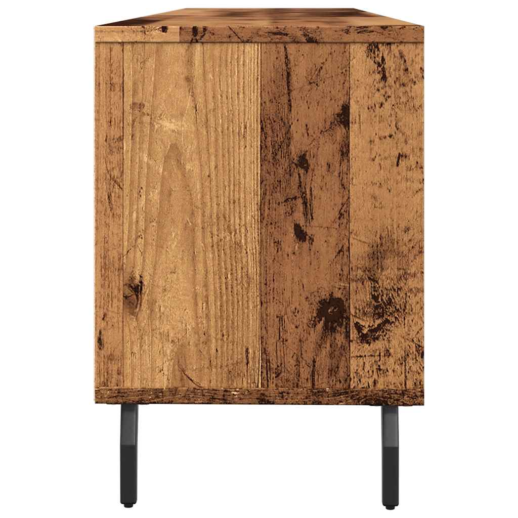 tv-bord 150x30x44,5 cm konstrueret træ antikt trælook