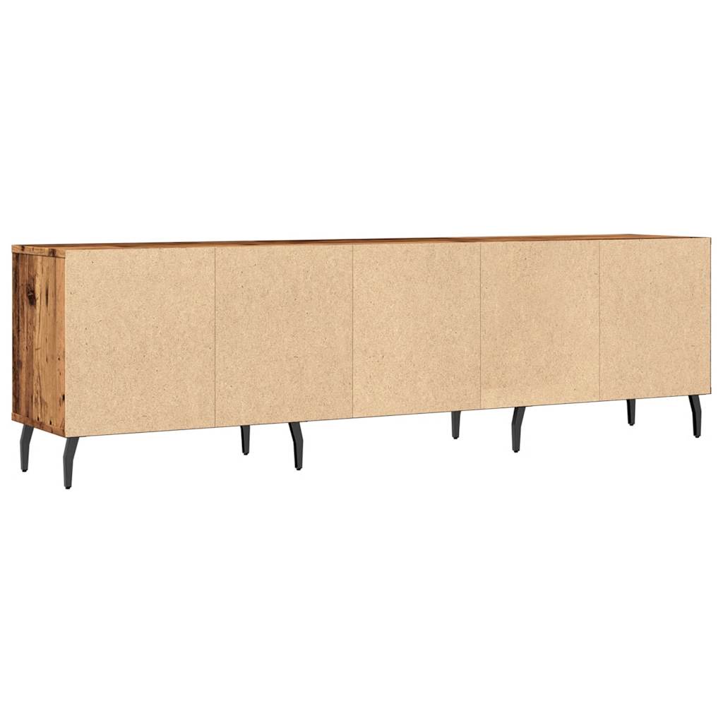 tv-bord 150x30x44,5 cm konstrueret træ antikt trælook