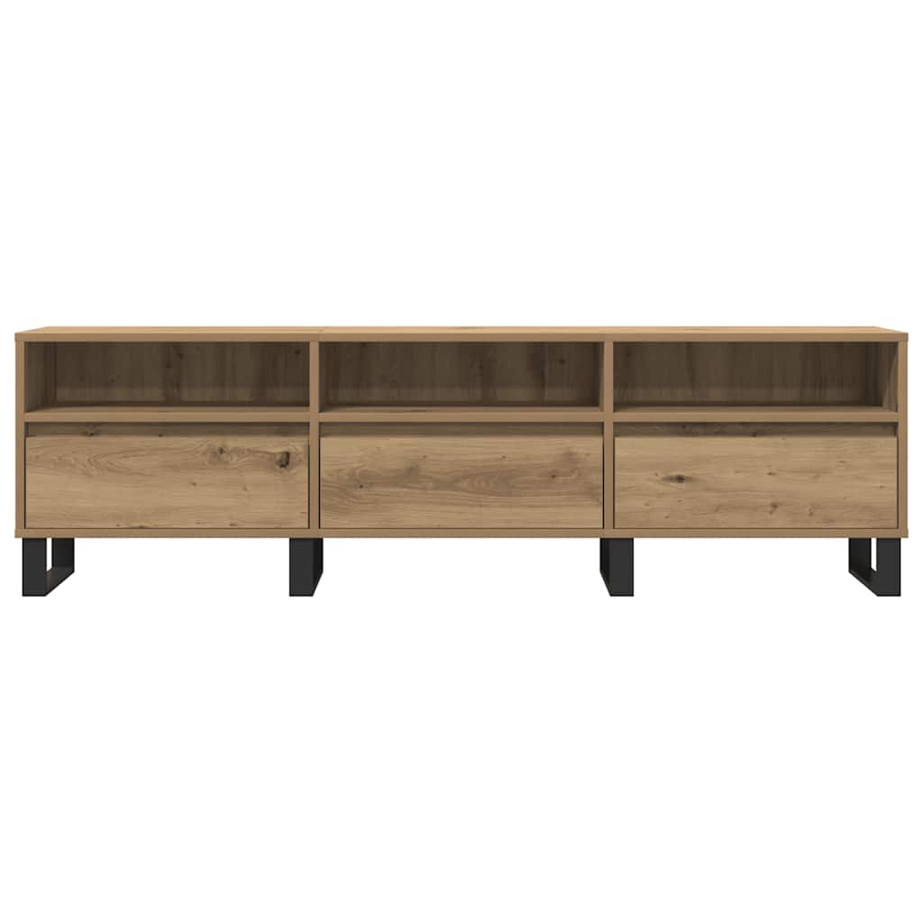 tv-bord 150x30x44,5 cm konstrueret træ kunsteg