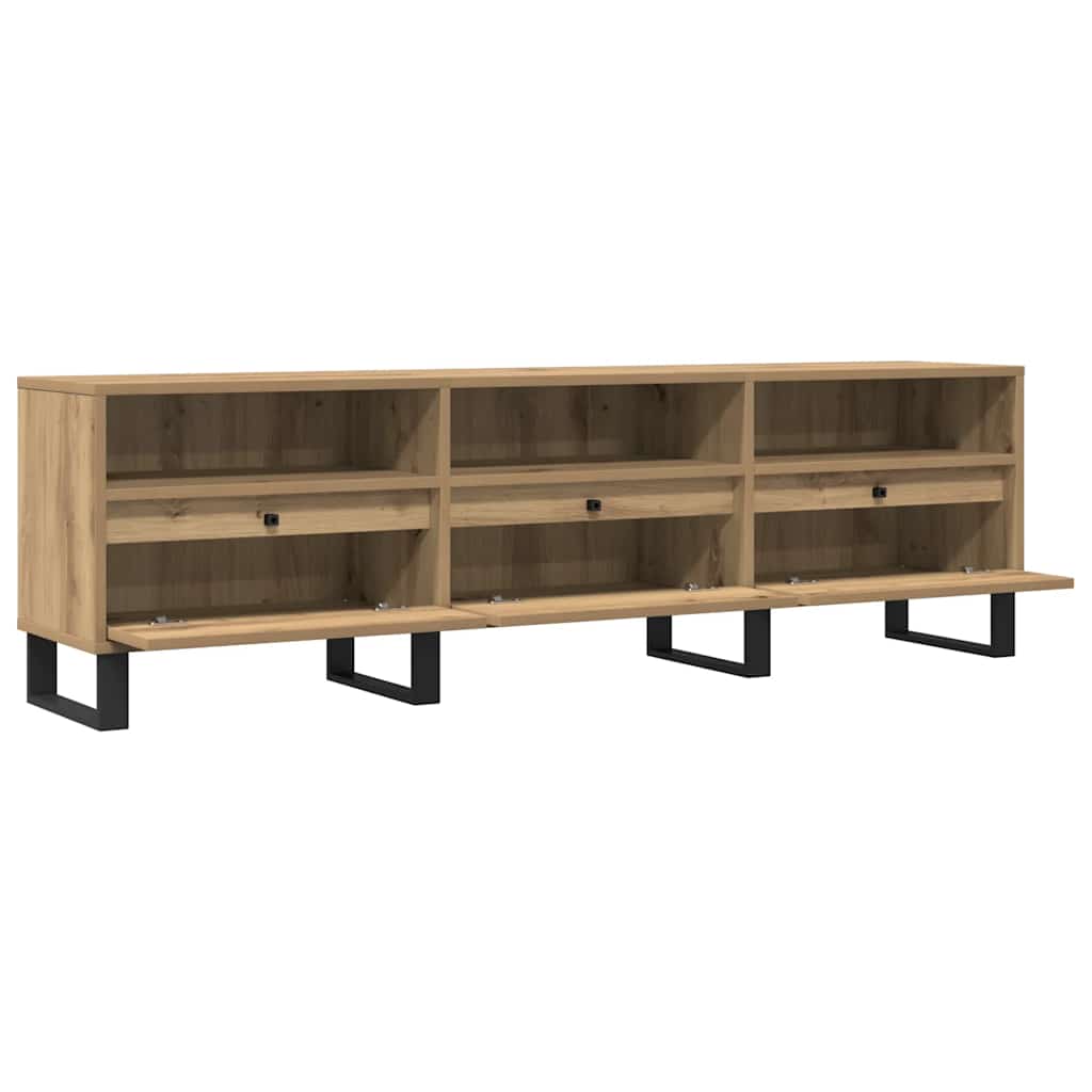 tv-bord 150x30x44,5 cm konstrueret træ kunsteg